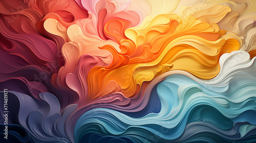 Dynamic Abstract Background: Vibrant, Geometric, Artistic Design with Colorful, Textured, and Surreal Elements