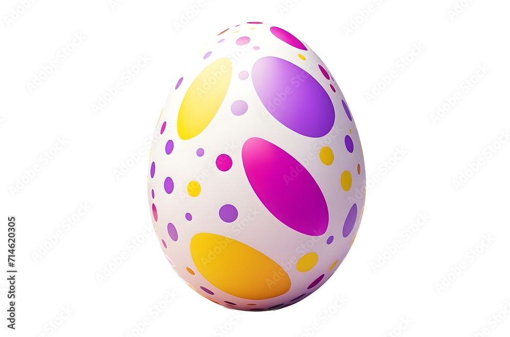 Beautiful Decorated white yellow pink purple Easter egg isolated on transparent background Beautiful Decorated white yellow pink purple Easter egg isolated on transparent background