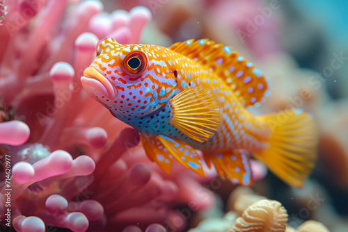 Beautiful Ornamental Fish in Beautiful Coral Reefs
