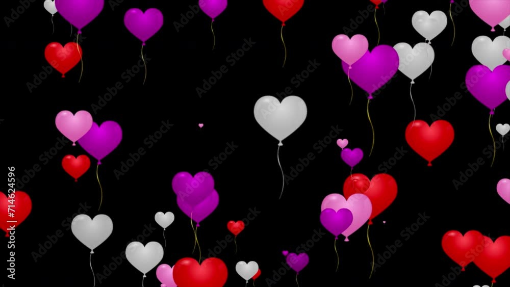 Heart Balloons Loop Heart Balloons Loop