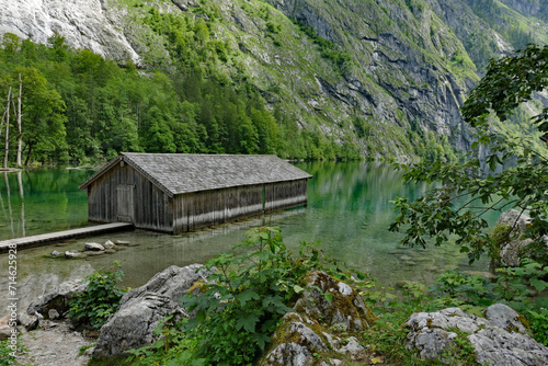 Bootshaus am Obersee Nationalpark Berchtesgaden Deutschland