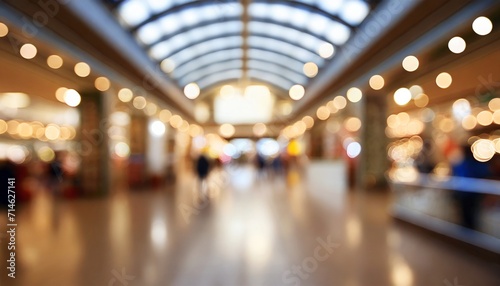 shopping mall blurred background