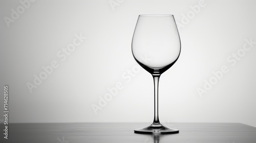  a close up of a wine glass on a table with a white wall in the background of the image and a black table with a white background.