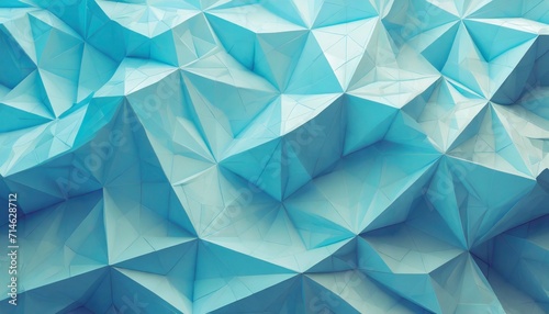 light blue polygonal geometric 3d surface