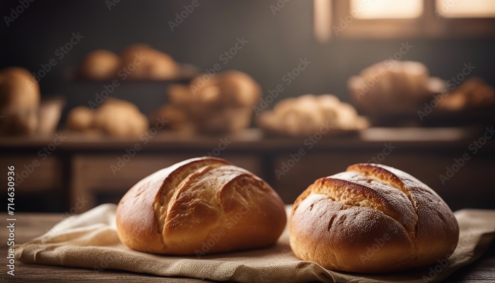Fresh bread background with copy space (2)