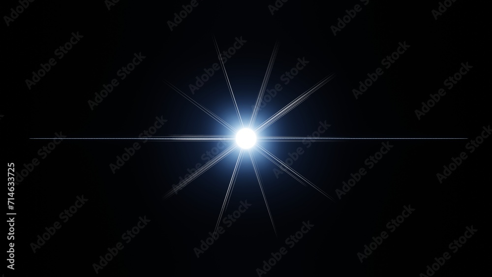 Blue sunlight flare background, Overlay, lens flare light transition, effects sunlight, lens flare, light leaks. High-quality stock image of warm sun rays light effects, Warm effects light.