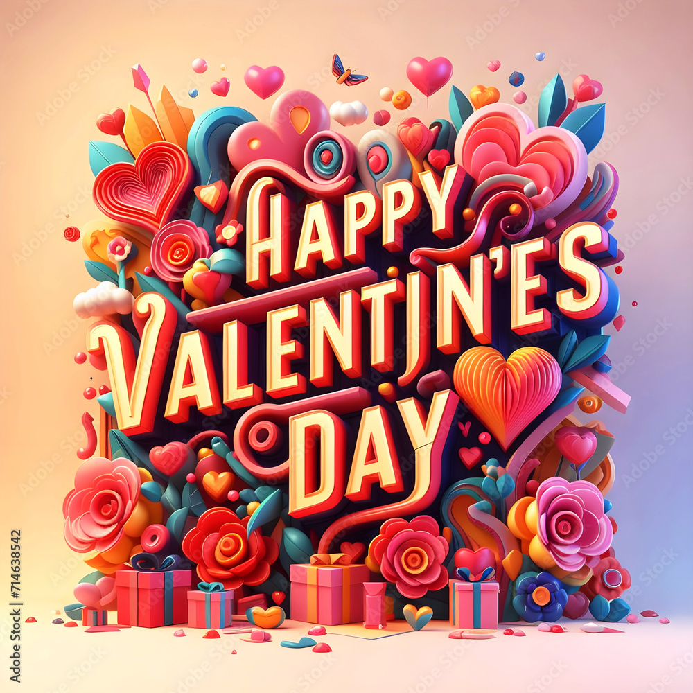 Happy Valentine's Day poster