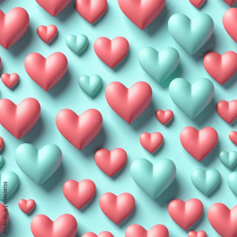 valentine hearts pattern background