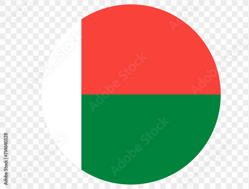 Free Download Madagascar flag button on png or transparent background vector illustration. - GFXLoad