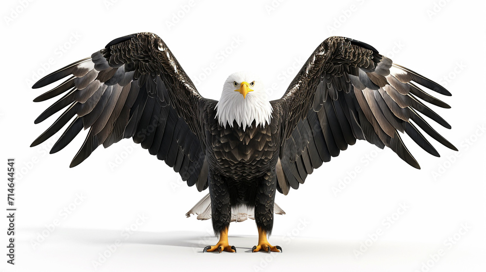 Obraz premium View of a Beautiful Eagle Birds full body