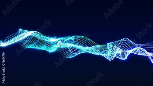 Animation loop video neon plasm element