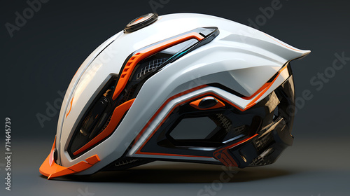 An racing bike helmet design.