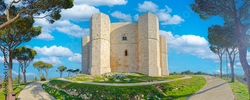 Castel del Monte, Italy - a Unesco World Heritage and one of the best preserved examples of medieval fortress, Castel del Monte is the landmark of Apulia region 
