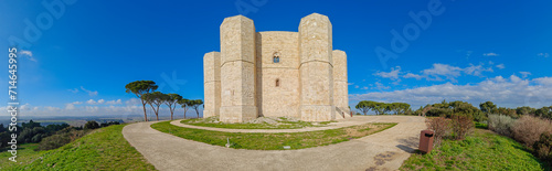 Castel del Monte, Italy - a Unesco World Heritage and one of the best preserved examples of medieval fortress, Castel del Monte is the landmark of Apulia region

