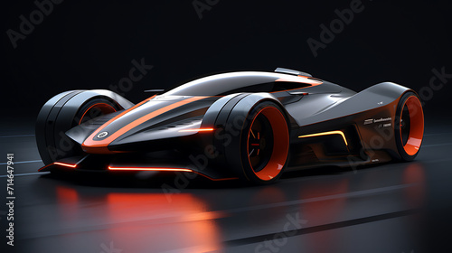 A design concept for an electric racing car. © Muhammad