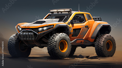 A design concept for an off-road racing truck.