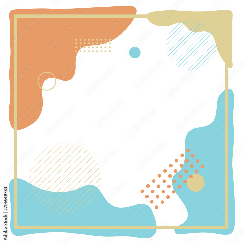 Pastel-colored background vector with abstract shape. Suitable for covers, poster designs, templates, banners, and others. 抽象的な形をしたパステル色の背景ベクトル。
