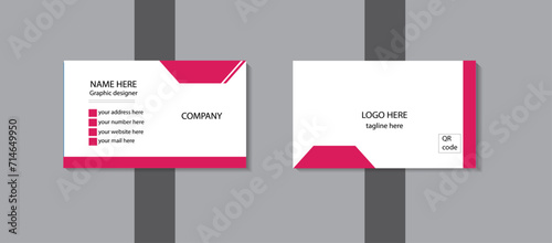 Attractive and creative double sided business card