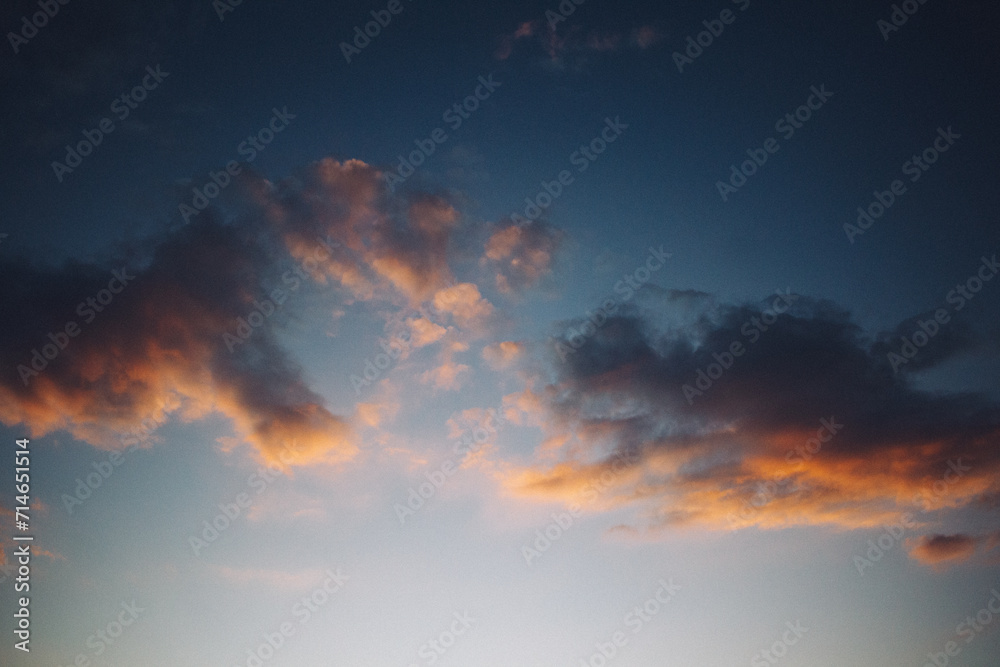 Fototapeta premium sunset sky with clouds
