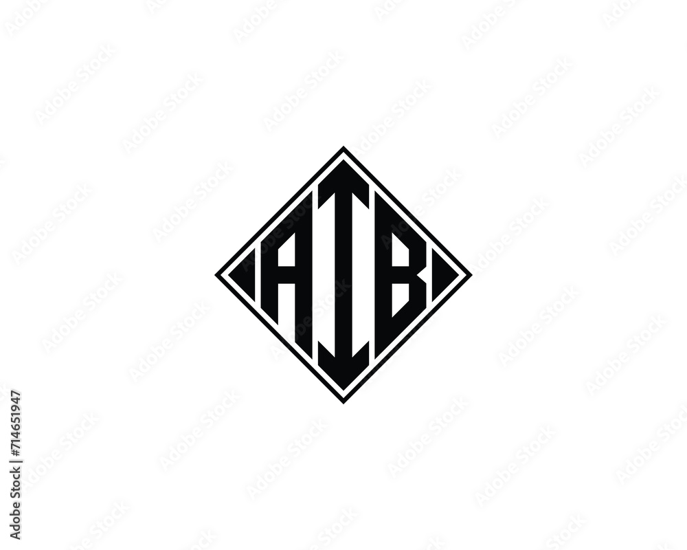 AIB logo design vector template AIB logo design vector template