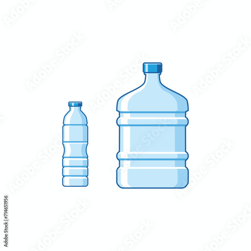 Mineral water bottle vector illustration
