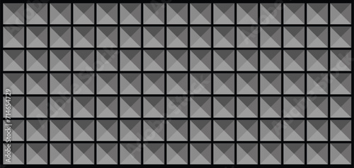 geometric in grey color vector with dark square lines.