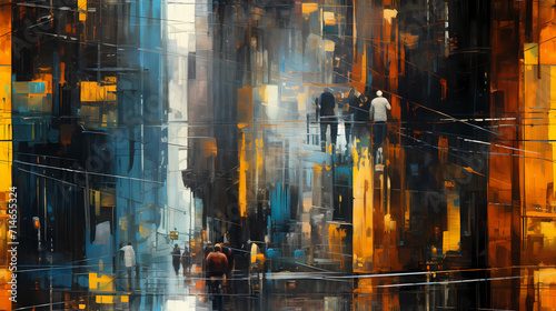 View of modern buildings an...