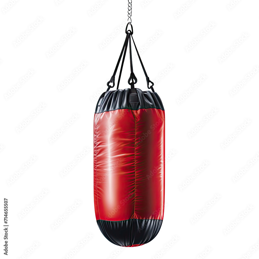 Hanging Punching Bag with Transparent Background