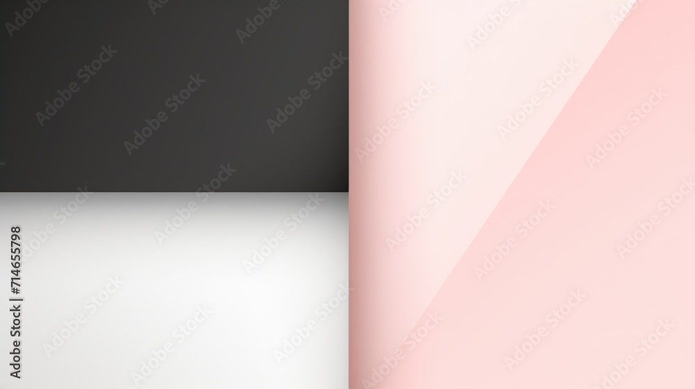 Modern abstract geometric color block layered background, copy space