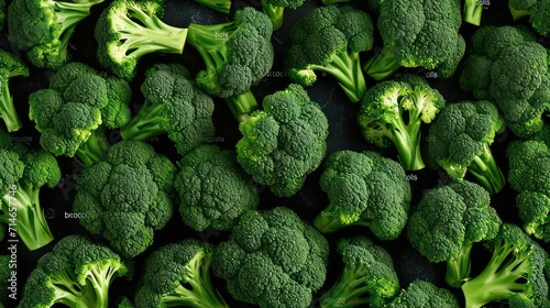  a bunch of broccoli that is green and is very close to the top of the broccoli is green and has a lot of broccoli florets. photo