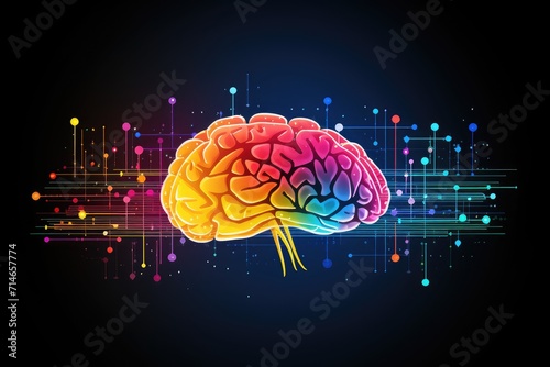 Human brain deep learning memory processes. Long-term memory stores information  short-term memory handles stimuli. Mind processes information through firing of neurons  MRI Scan  Studying and Reading