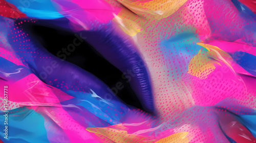 Woman Face lips mouth cute ...