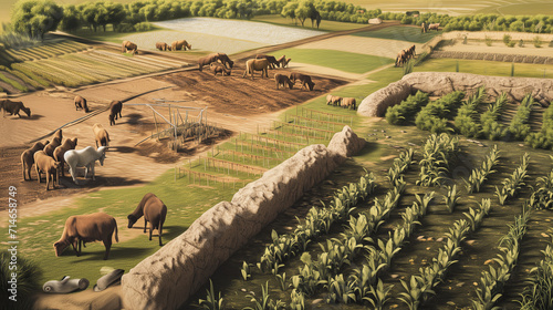 Sowing the Future: Early Agriculture Unveiled in a Tapestry of Cultivated Landscapes photo