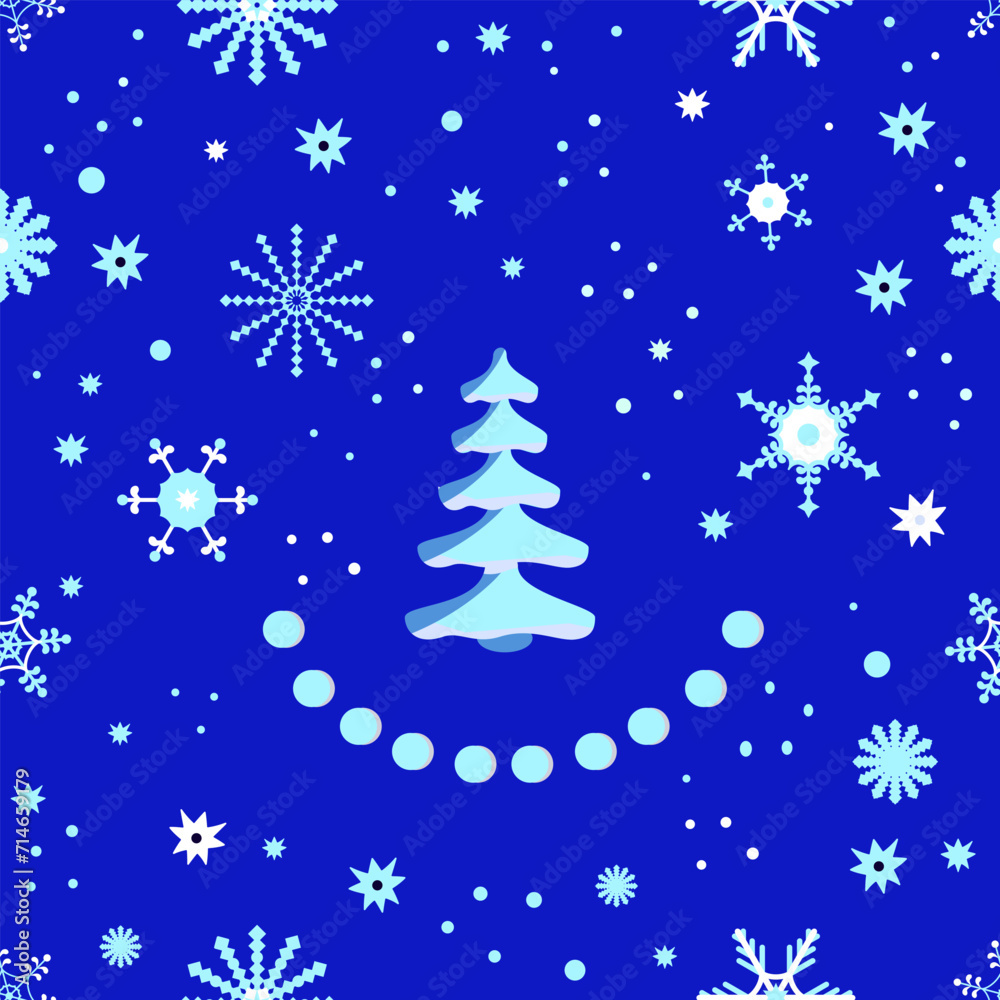 Pattern New year Merry Christmas Winter Holiday