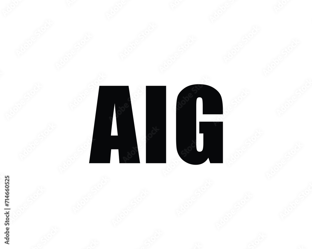 AIG Logo design vector template AIG Logo design vector template