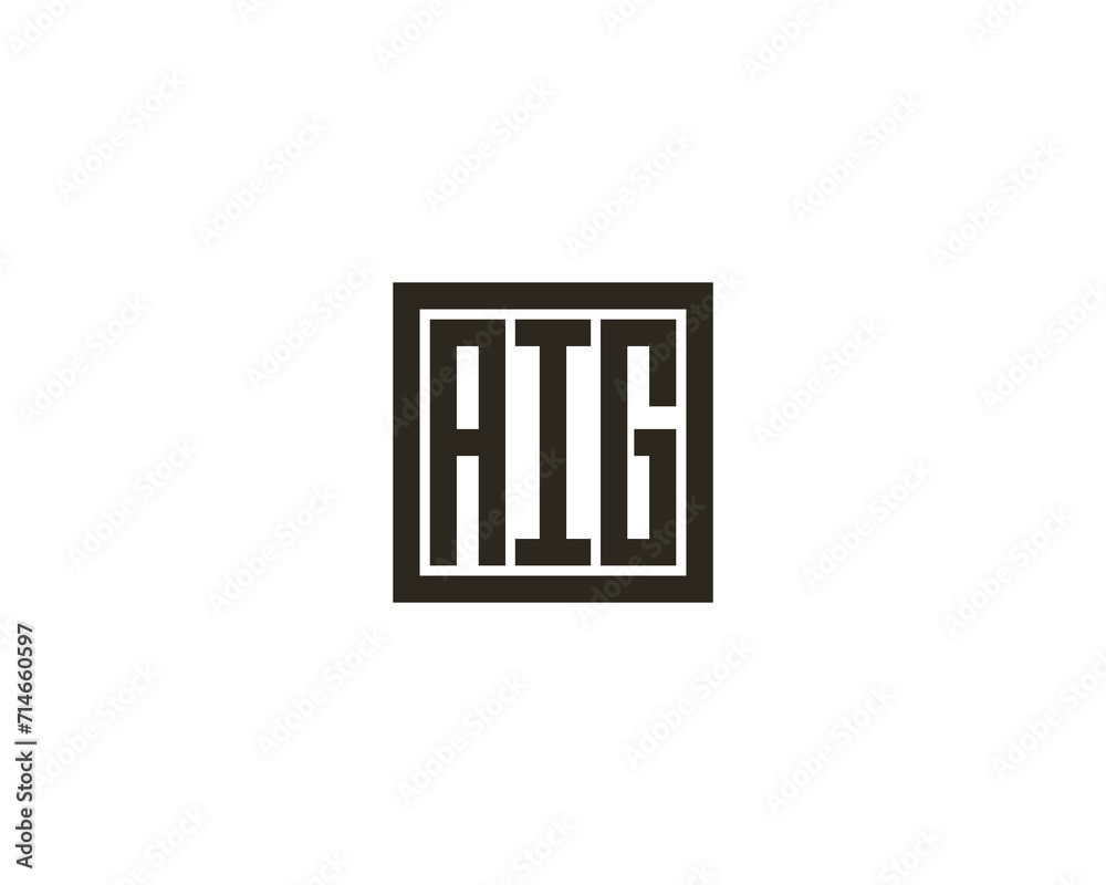 AIG Logo design vector template