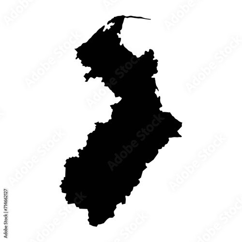 Tasman Region map, administrative division of New Zealand. Vector illustration. photo