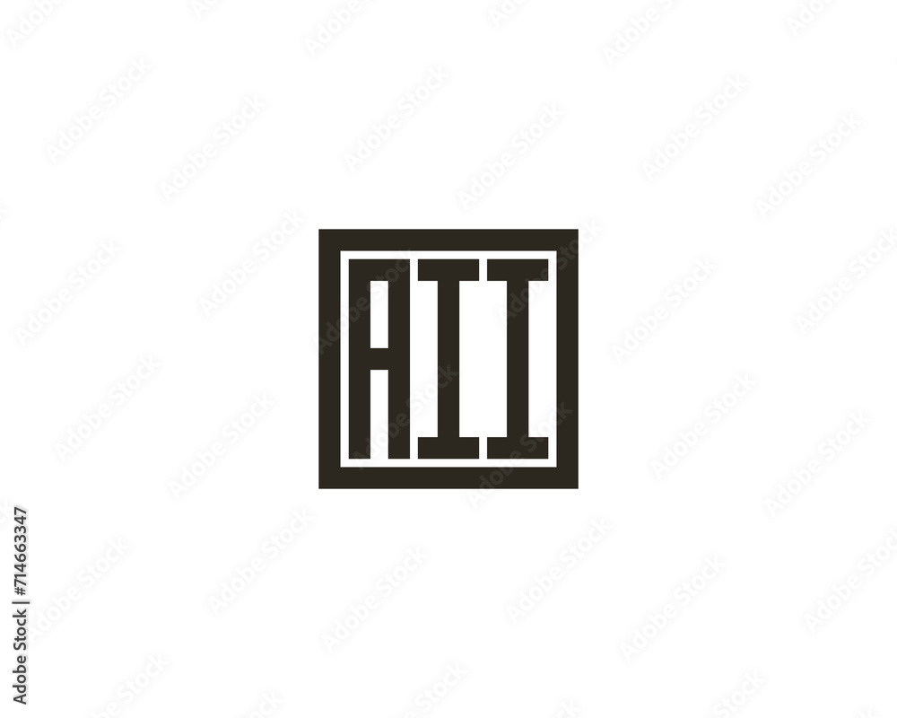 AII logo design vector template AII logo design vector template