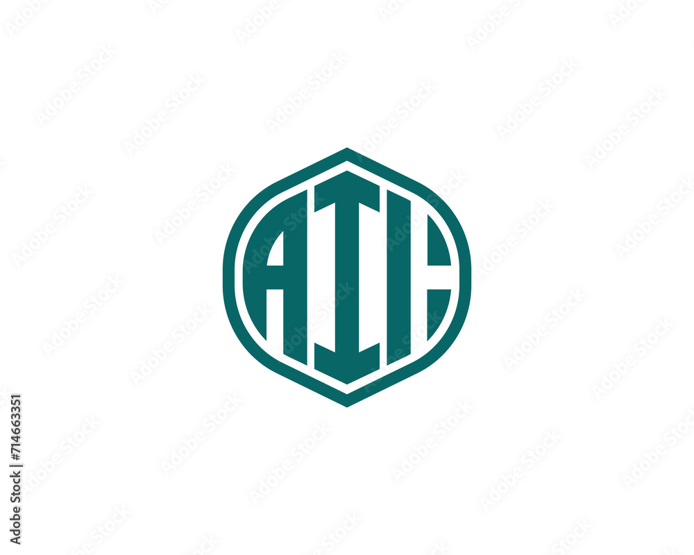 AII logo design vector template AII logo design vector template