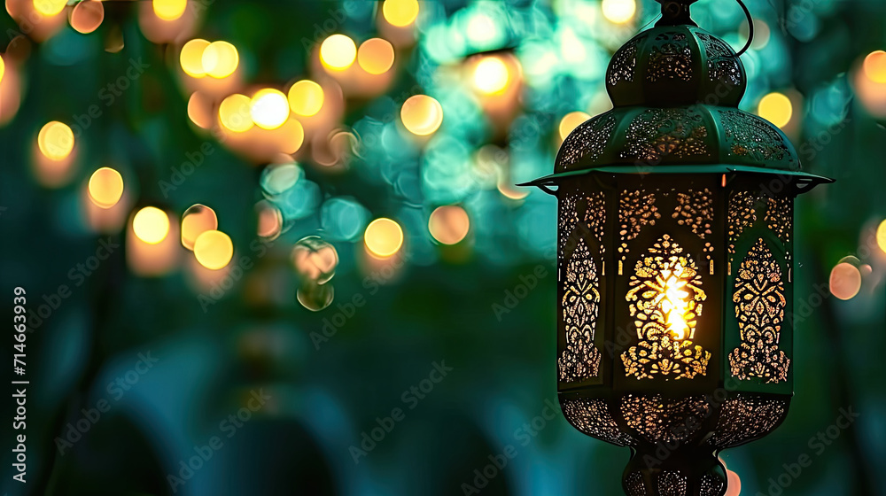 lantern on green backround. Elegant Lantern Casting Warm Light on Emerald Nights lantern on green backround. Elegant Lantern Casting Warm Light on Emerald Nights