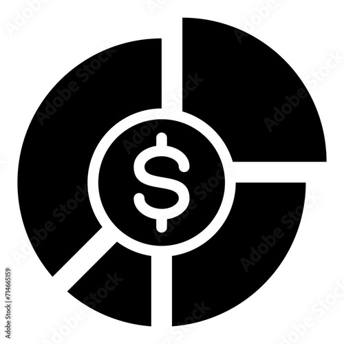 Budget Pie Glyph Icon
