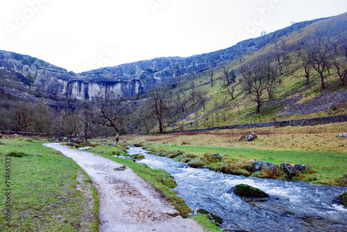 The path to Malham Cove, in January, 2024.