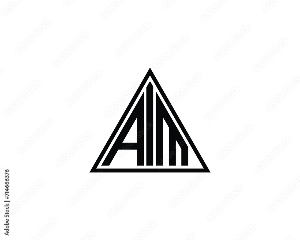 AIM logo design vector template AIM logo design vector template