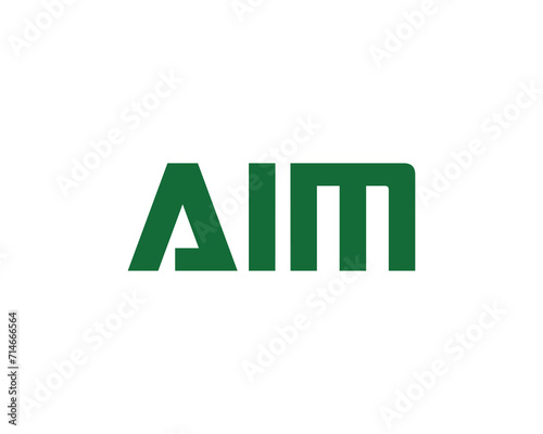 AIM logo design vector template