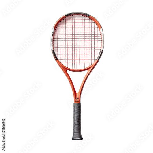 Red Tennis racket sports equipment isolated on white © Classy designs
