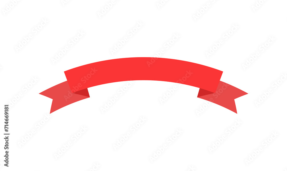 Red ribbons. Promotion flags collection. Vector flat labels Red ribbons. Promotion flags collection. Vector flat labels