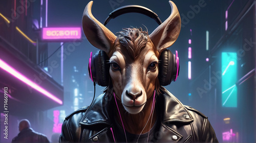 Kudu Synthwave Serenity Down Under by Alex Petruk AI GENERATED