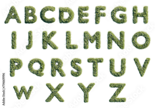 green grass alphabet, green grass alphabet letters, letter isolate