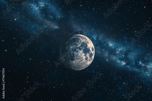 The Moon view from space © MASmaker