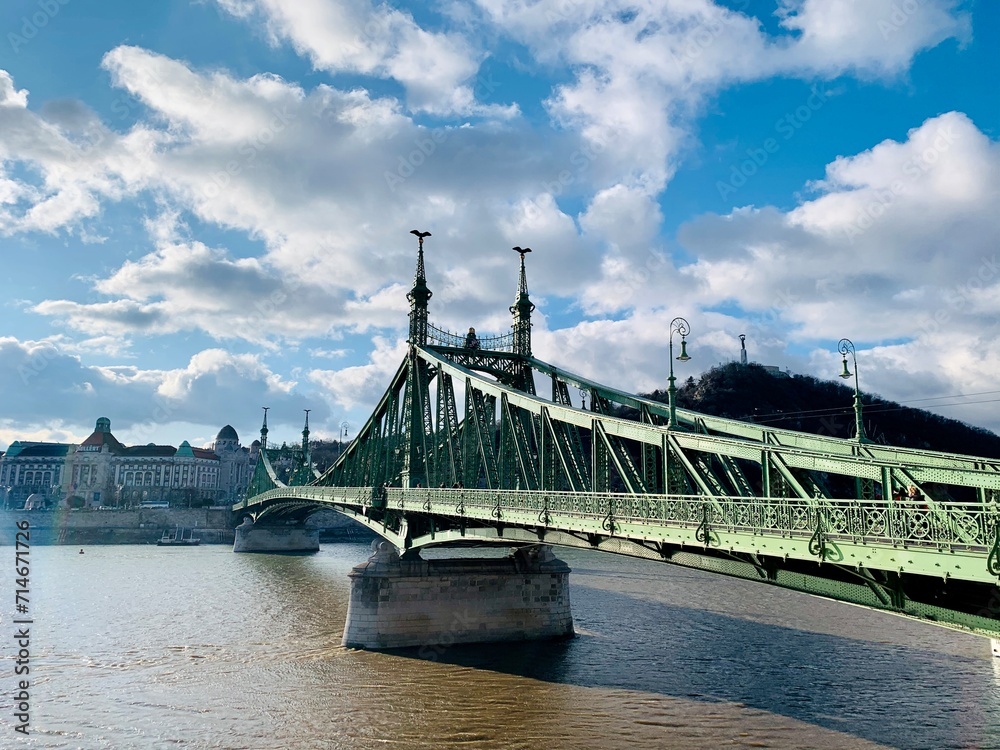 Fototapeta premium Chain Bridge of Budapest Hungary